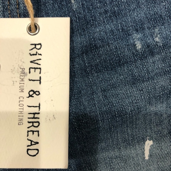 NWT Rivet & Thread Paint Splatter Wide Leg Jeans - Picture 4 of 12